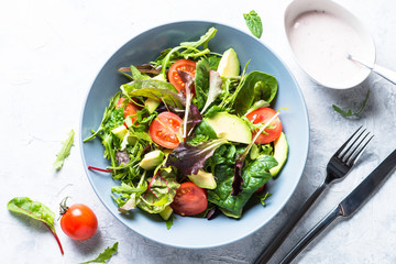 Fresh green salad