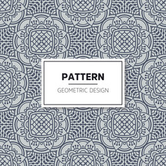 Ethnic floral seamless pattern with mandalas