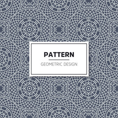 Ethnic floral seamless pattern with mandalas