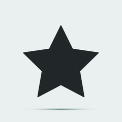 Star icon,Award symbol black icon on white background.vector illustration