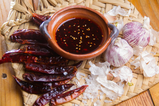 Mexican sauce macha