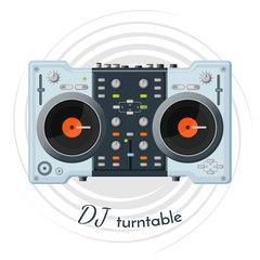 DJ turntable with lot of functions for music tune
