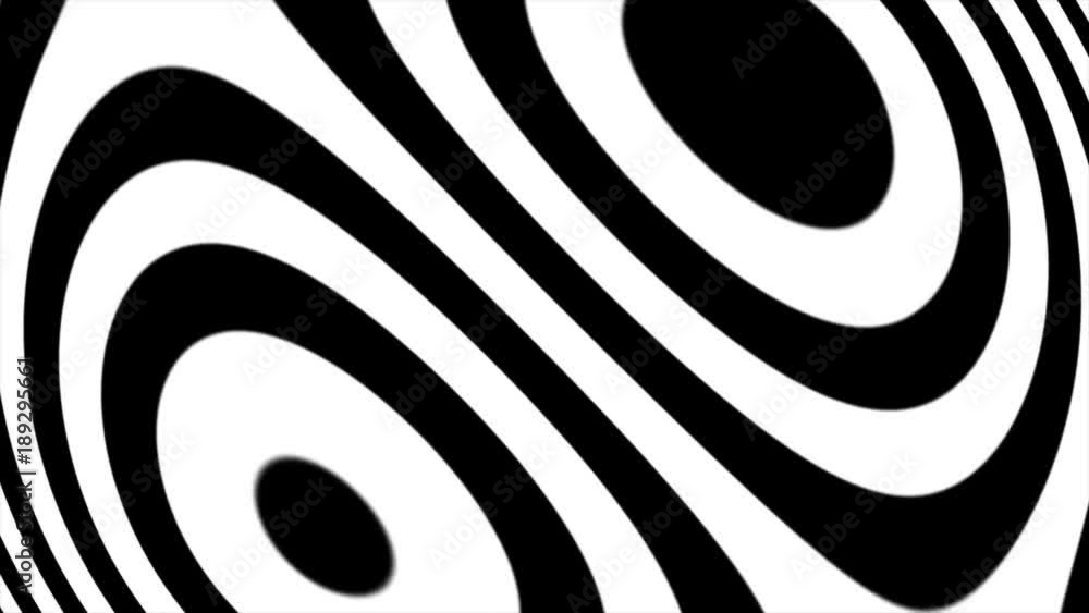 Poster abstract cgi motion graphics and animated background with black and white stripes. black and white a