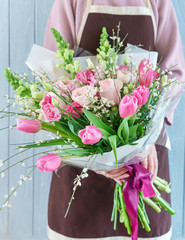 nice bouquet in the hands