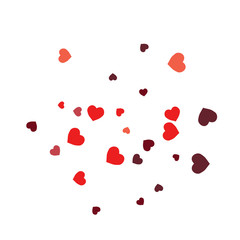 Vector Confetti Background Pattern.  Element of design.  Colored hearts on a white background