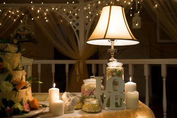 Very tasty desserts at festive evenings