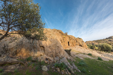 Troglodyte House at Ostriconi in Balagne region of Corsica