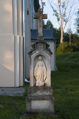 Obraz premium Old cross gravestone in Poland 
