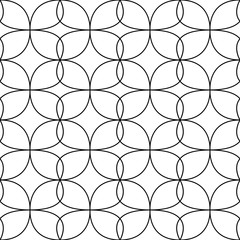 White and black geometric seamless pattern