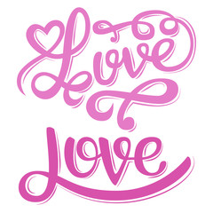 Vector freehand letters 