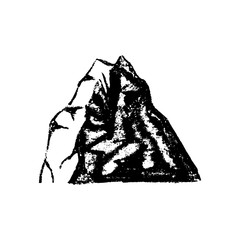 Mountain icon vintage 
