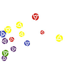 Festive Background with Colorful  flowers. Feminine Pattern for Postcard, Print, Banner or Poster. Small Pretty  roses For Party Decoration, Wedding, Birthday or Anniversary Invitation