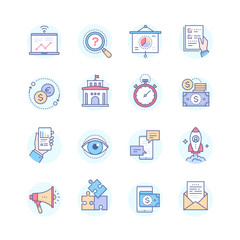 Business concepts - set of line design style icons Business - set of line design style icons