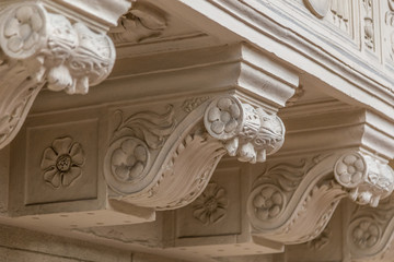 Architectural details of balconies
