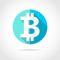 Bitcoin icon. Vector illustration.