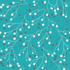 Materiał do szycia Floral seamless pattern with a leaf