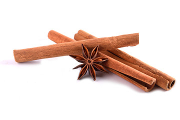  Isolate Cinnamon Sticks and Anise Asterisks stars