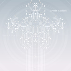 Circuit board, technology background. Vector illustration. EPS 10