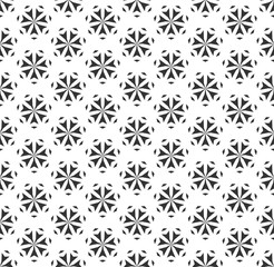 Abstract geometric Seamless pattern . Repeating geometric Black and white texture. geometric decoration