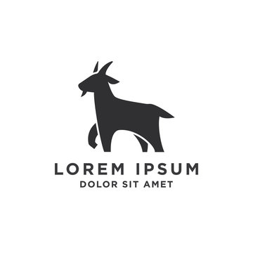 Goat Simple Logo Template Design