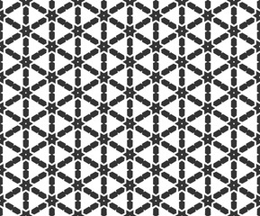Abstract geometric Seamless pattern . Repeating geometric Black and white texture. geometric decoration