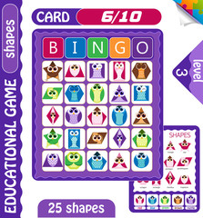 owls  Bingo  shapes 6