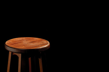 wooden bar stool