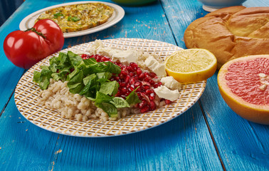 egyptian Barley Salad with Pomegranate Vinaigrette
