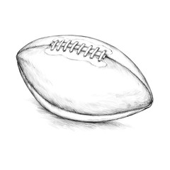 Klassischer Football aus Leder