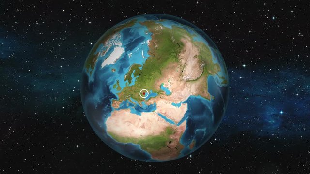 Earth Zoom In - Tiraspol, Republic of Moldova