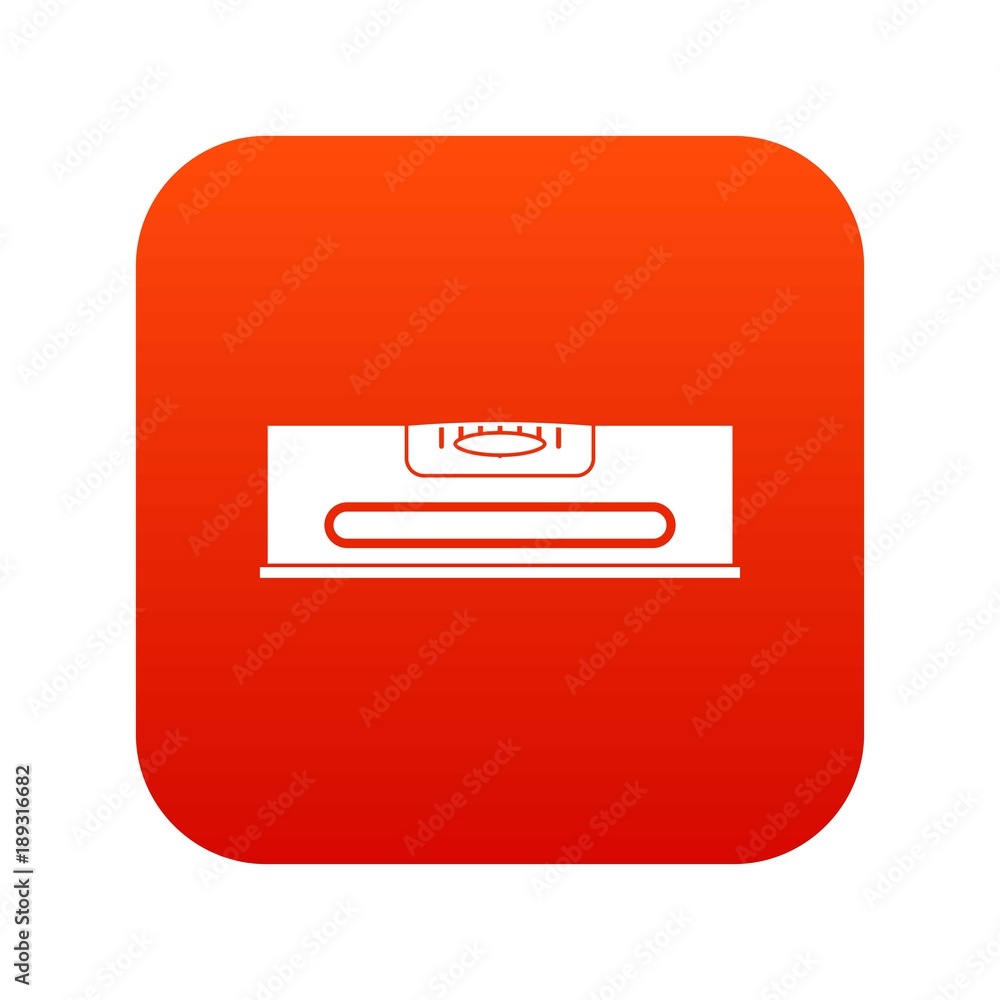 Poster building level icon digital red