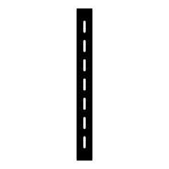 Single-lane road icon, simple style.