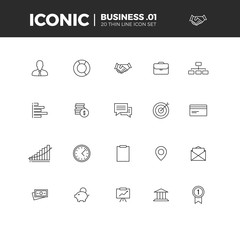 Business Iconic Icon Set 1