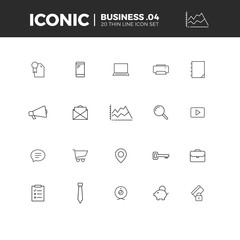 Business Iconic Icon Set 4