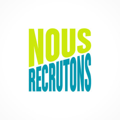 nous recrutons