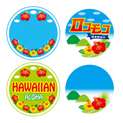     Hibiscus illustration collection. / Flowers. 