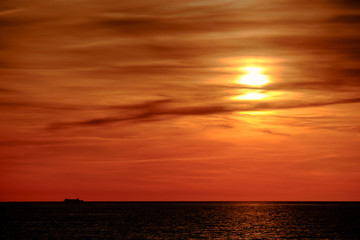 Fototapeta premium Abends an der Ostsee