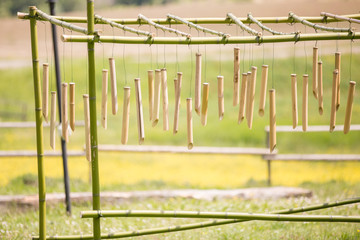 Bamboo Wind Chime.DIY homemade 