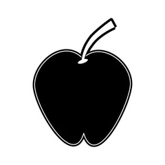 Apple delicious fruit icon vector illustration graphic design