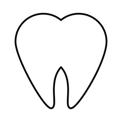 Tooth dental symbol icon vector illustration graphic design