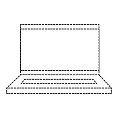 laptop computer isolated icon vector illustration design