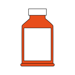 Medicine bottle symbol icon vector illustration graphic design