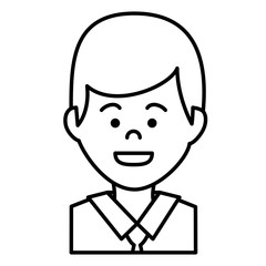 elegant businessman avatar character vector illustration design