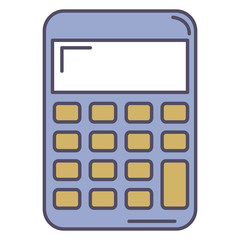 calculator math isolated icon vector illustration design