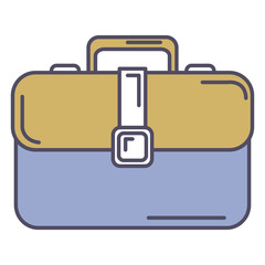 portfolio briefcase isolated icon vector illustration design
