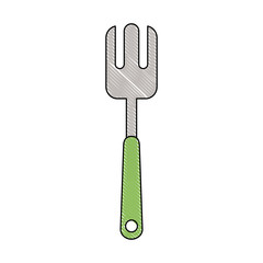 Fork kitchen utensil icon vector illustration graphic design