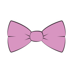 bowntie ribbon isolated icon vector illustration design
