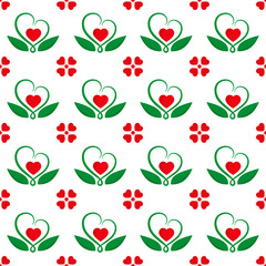 Valentines day seamless pattern