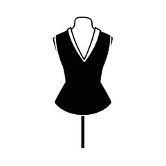 elegant blouse for women in manikin vector illustration design