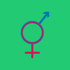 Male and female, man and woman united